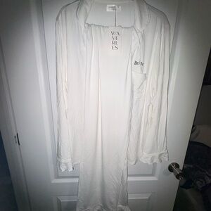 Waverless White  'Bride' Embroidered Pajamas set